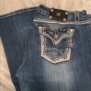 Miss Me Jeans Size 33 Mid Rise Boot Cut Jeans